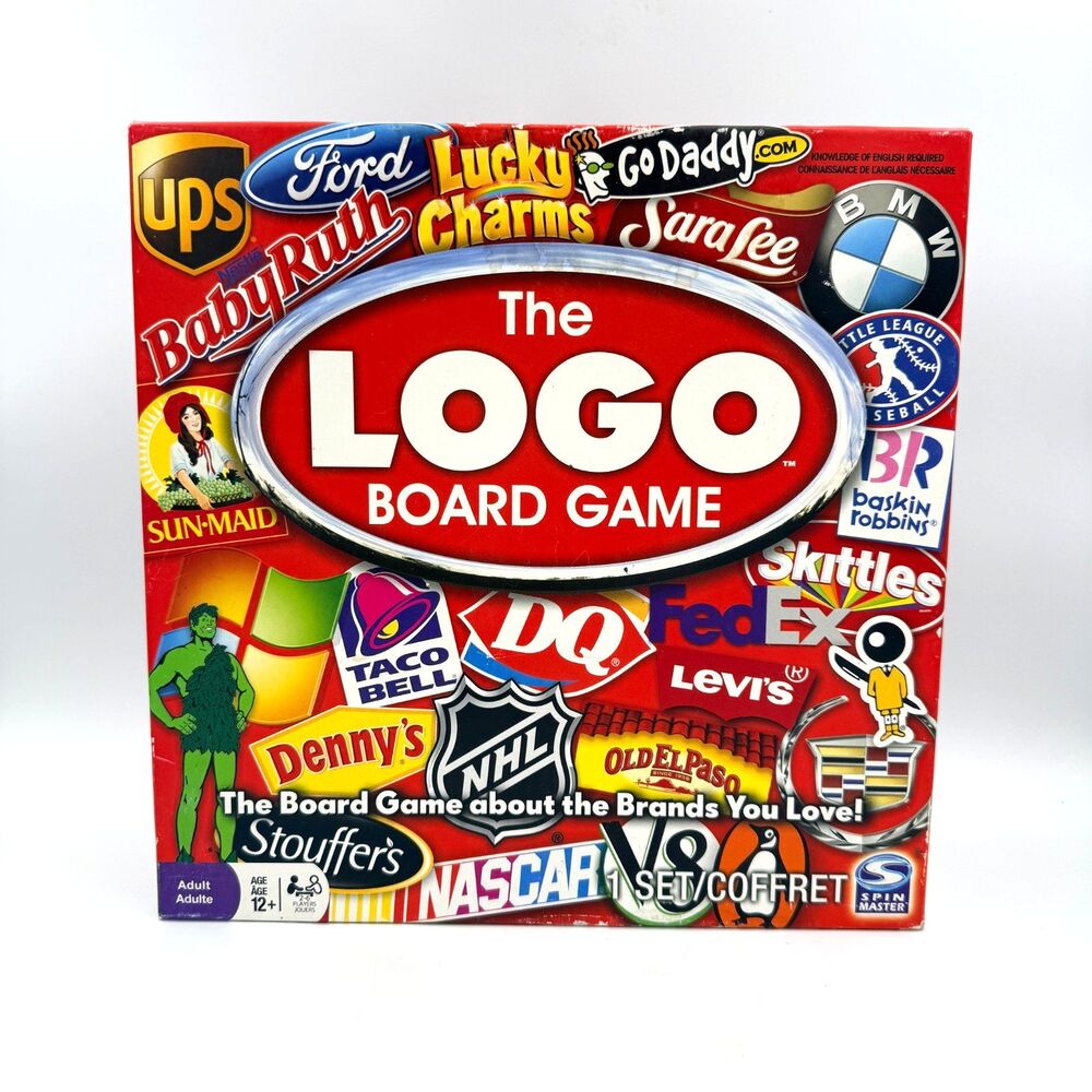 The Logo Board Game - The Board Game about the Brands You Love! COMPLETE